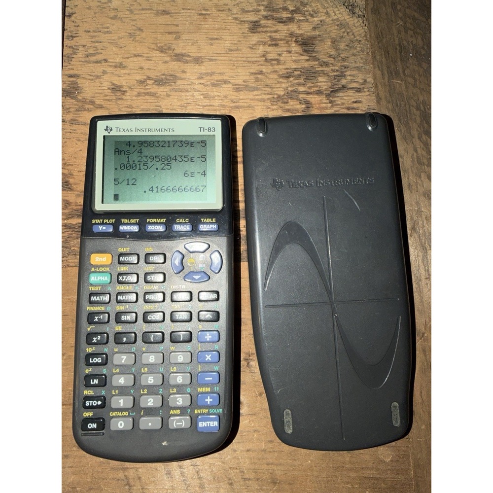 Texas Instruments TI-83 Plus Graphing Calculator Tested‎ Working